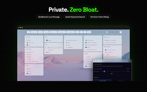 NeonTab - Aesthetic Bookmark Workspace - FREE :: A FREE beautiful, private visual bookmark workspace. Organize with sleek columns, aesthetic themes, and total local privacy.