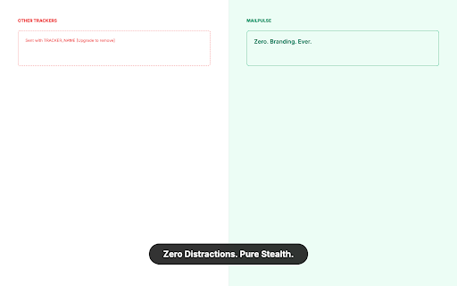 MailPulse - Invisible Email Tracker (No Branding) :: Ultimate invisible email tracker for Gmail. 100% stealth, zero branding, no signatures. Track opens without recipients knowing.