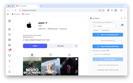 igreceipts :: See who's following (and unfollowing) who on Instagram 💅