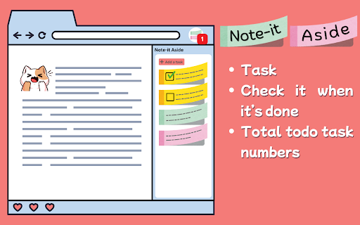 Note-it Aside – Sticky Notes in Side Panel :: Take quick sticky notes, to-dos, and reminders right in browser's side panel — stay focused and productive every day.