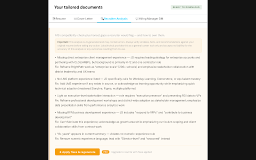 JobsUncle — Tailor Resume to Any Job :: One click to tailor your resume to any job posting. AI-powered. No copy-paste. Just click and go.