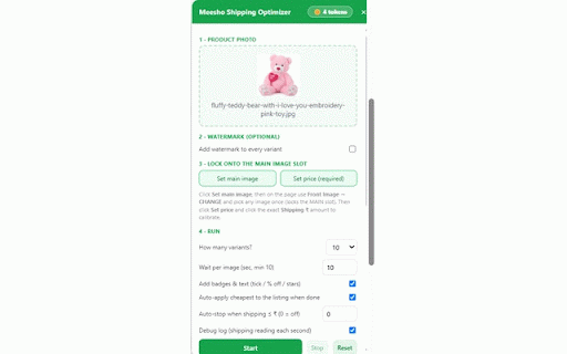 EcomFriendly — Meesho Automation Tool :: Optimize Meesho shipping fees with smart product images and automate your listings. 10 free demo tokens for new users.
