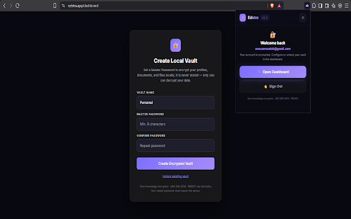 Ezistra - AutoFill Assistant :: AI-powered form autofill. Fill any form instantly with your saved profiles.