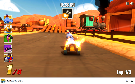 Go Kart Go! Ultra! - Racing & Two-Player & Action Game :: Experience high-speed go-kart racing with power-ups, exciting tracks, and thrilling two-player mode!