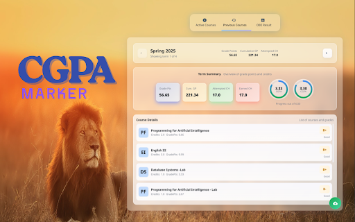 UCP Portal Redesign/Grade Calculator :: Glassmorphic UI and UX improvements for the UCP Student Portal, all new Grade Calculator, Attendance Scheduler and much more.