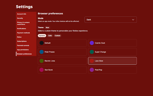 Roblox Themes :: Customize and apply personalized visual color themes on Roblox.