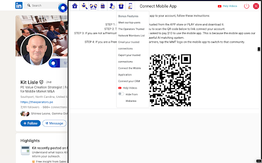 The Operators Trusted Network :: Helps you build a private network of trusted, elite private equity contacts while making introductions a breeze with intelligence