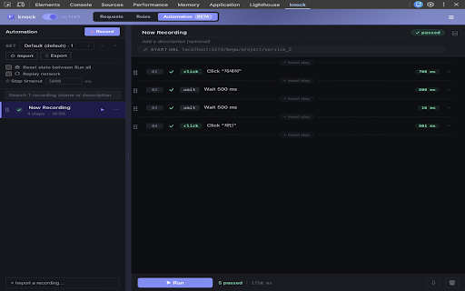 knock :: Intercept, modify, or pause fetch/XHR in any page. Rule-based response overrides, cookie injection, and in-page live editing.