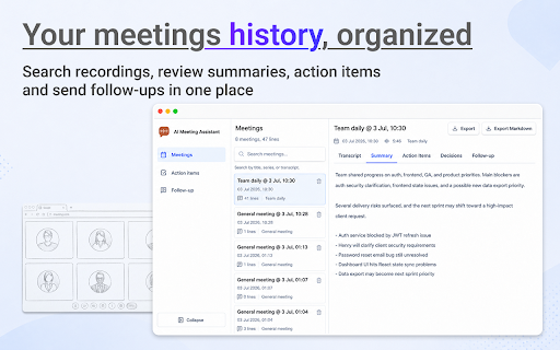 AI Meeting Assistant :: AI Meeting Assistant: Your solution for managing meetings