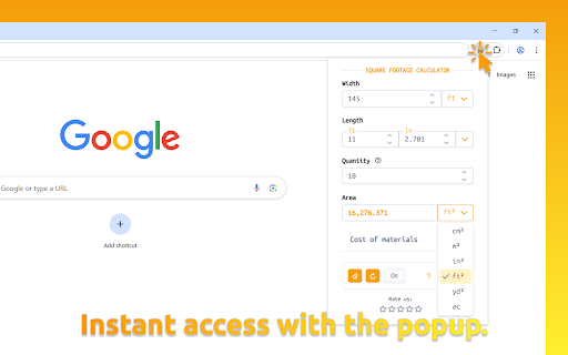 Square Footage Calculator :: Use Square Footage Calculator with this easy-to-use foot calculator. Calculate square feet accurately and fast.