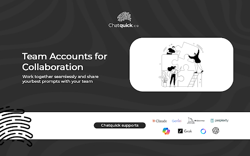 Chatquick.co: Boost your performance with 1 Million+ Advanced Prompts :: Chatquick.co generates and refines optimized prompts for any task, delivering clarity, precision, and creativity with ease.