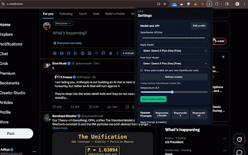Linx :: An articulator for LinkedIn and X. Linx only turns your own thoughts into clearer replies and posts.