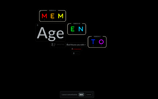 Memento :: A minimal new tab page for age and life countdown, customizable to your need to keep you motivated.