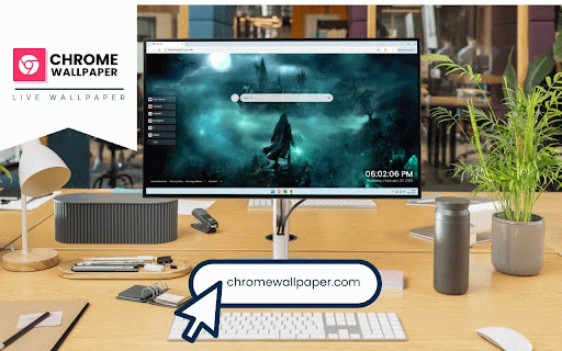 Hogwarts Legacy Live Wallpaper :: A mysterious wizard stands before Hogwarts castle under moonlight, surrounded by magical mists and ethereal creatures.