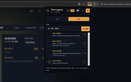 Time Logging :: Логування робочого часу на ваш сервер Time Logging з браузера.