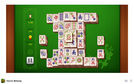 Classic Mahjong Game - Become the best at Classic Mahjong! :: Experience Classic Mahjong offline with stunning graphics and endless challenges in this free Chrome extension!