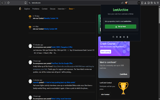 LeetArchive :: Automatically commit your LeetCode solutions to GitHub