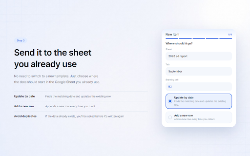 o3oa Sheet Sync - Copy Data to Google Sheets :: Automatically collect and organize tables and data from web pages into Google Sheets. Reduce repetitive copy-and-paste work.
