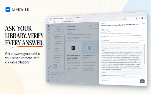LinkWise :: Save the current page to LinkWise with one click and AI keywords.