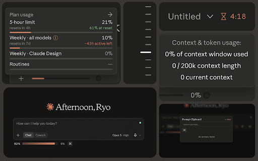 Claude Usage Bar :: Claude usage overlay with privacy-safe usage metadata.