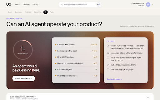 UX Signal Capture :: Capture your app's logged-in screens and audit them with UX Signal — your password never leaves your browser.