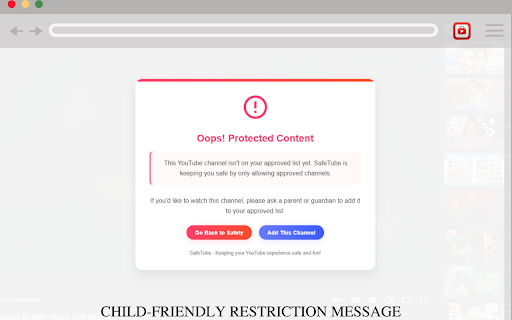 SafeTube :: A safe YouTube experience for children