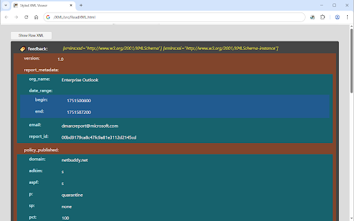 Styled XML Viewer :: Beautiful, readable formatting for XML files in the browser.
