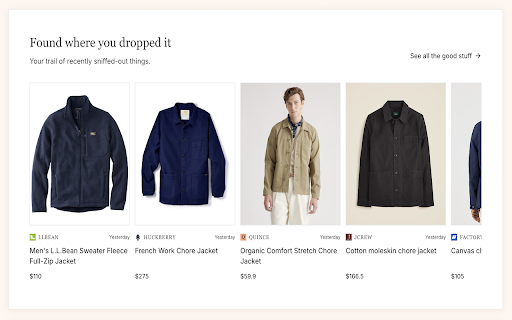 Nora :: Nora remembers everything you shop to turn online chaos into confident decisions