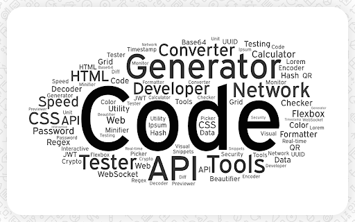 Dev Tools - Web Dev Tools Suite :: Essential web dev tools: code formatter, minifier, base64 encoder, regex, color picker, JSON syntax validator, QR generator & more.