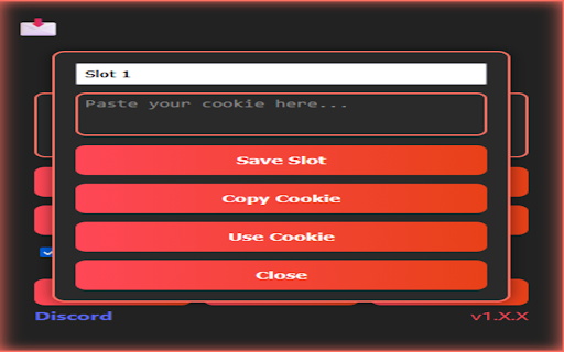 CookieX :: Lightweight cookie manager for Roblox — save, copy, and manage your .ROBLOSECURITY cookie with ease, all while being 100% secure!