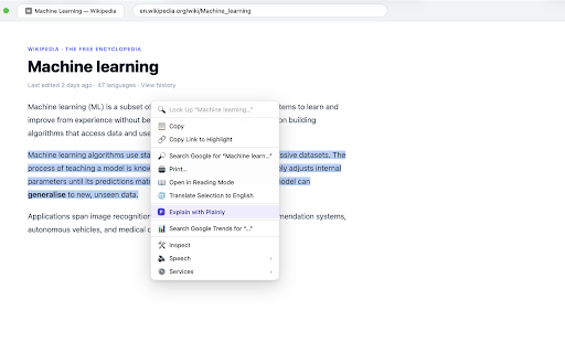 Plainly :: Highlight anything. Understand everything. Simple explanations for any text — built for ADHD and everyone who reads.
