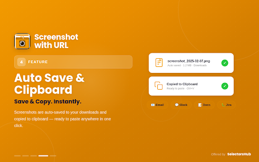 Screenshot with URL :: Capture visible, selected area, or full page screenshots with URL bar, record screen, edit and annotate