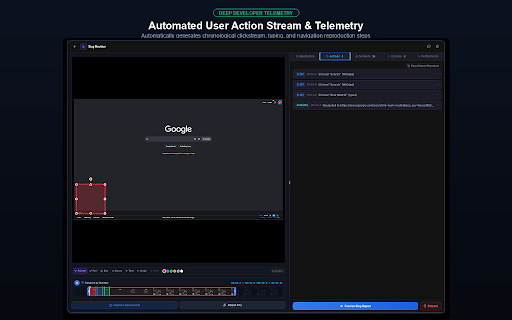 RecBug Extension :: Capture HD bug recordings, console logs, and network telemetry to create and export complete bug reports to your issue tracker.