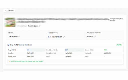 ROAS Monitor :: ROAS Monitor Extension - Biar Iklan Shopee Makin Gacor