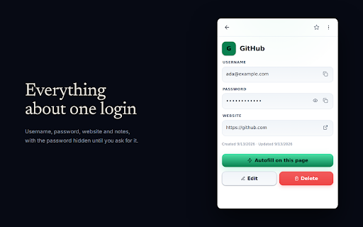 Lockbox - Password Vault :: Password manager with 2FA codes, secure notes, and self-destructing sharing. Optional end-to-end encrypted sync. No subscription.