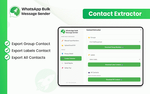 WhatsApp Bulk Sender – HappyInAI :: Send bulk WhatsApp messages from Google Sheets & CSV. Auto-reply bot, number validator, contact export & attachments.