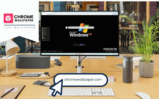 Windows XP Loading Live Wallpaper :: Classic Windows XP loading screen featuring the iconic logo, progress bar, and black background in authentic boot style.