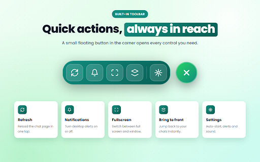 QuickChat Sidebar for WhatsApp™ :: Open WhatsApp™ Web in a sidebar or window with notifications and unread badge. Not affiliated with WhatsApp or Meta.