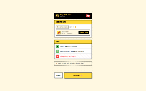 Dogeshit Wallet :: Self-custody EVM wallet with EIP-7702 support. Multi-chain, multi-account, encrypted local vault. Experimental — not audited.