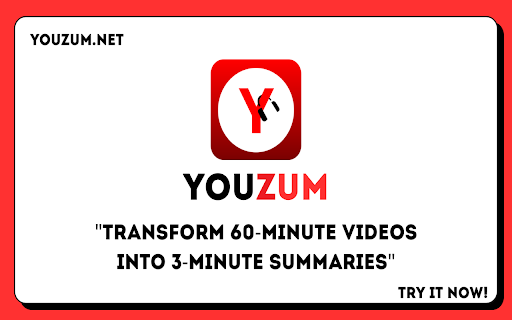 Youzum : For YouTube Video Summarization :: AI-powered tool to summarize YouTube videos with automatic transcript analysis and multi-language support