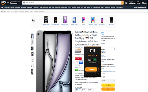 Bitcoin Opportunity Cost Calculator :: Instantly calculate the future value of any online purchase in BTC and visualize your true opportunity cost.