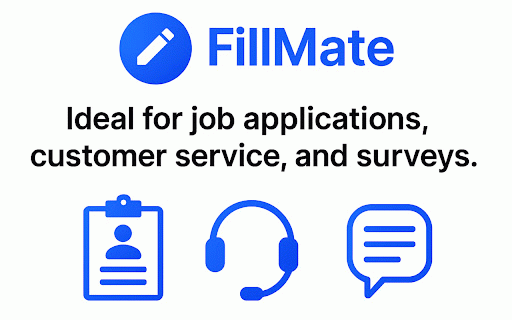 FillMate — AI Form Fill & One-Click Autofill :: AI Form Fill — one-click, context-aware autofill for any input field, form, email, and job application.