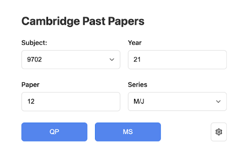 Cambridge Past Papers :: Easily navigate through Cambridge question papers and mark schemes.