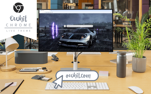 Pagani Huayra Live Wallpaper :: The stunning grey Pagani Huayra speeds through a heavy downpour, showcasing its elegance under the rain.