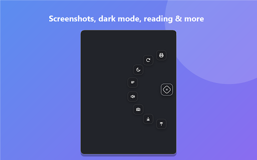 FloatDeck - Floating Button Menu & Quick Actions :: A draggable floating button that opens a radial menu of quick actions — screenshots, reading & dark mode, QR, copy, and more.