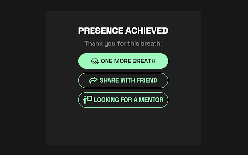 Be Present: One Tab, One Breath :: Mindful ritual every time you open a tab. Be present with a simple breath in the middle of a chaotic digital day.