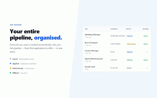 Amploy :: Save jobs, autofill applications, and generate tailored resumes with AI