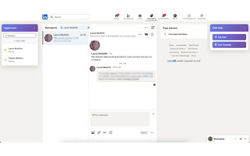 Smart Inbox Organizer for LinkedIn :: Organize LinkedIn conversations with tags, filters, and message templates - all in one simple tool.
