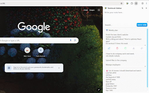 Notebook Sidebar :: Notebook Sidebar is a handy tool for quick and easy note taking with advanced features.
