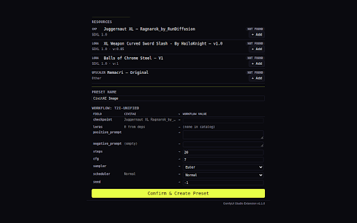 ComfyUI Studio :: RunPod pod manager + CivitAI browser for ComfyUI Studio. Check models, download deps, create presets.
